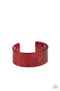 Glaze Over Blue/ Red Bracelet