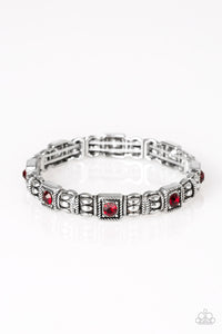 Metro Marvelous Red/ Silver Bracelet