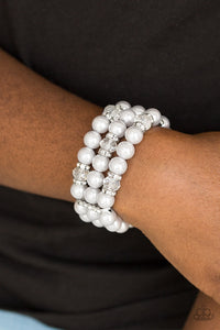 Undeniably Dapper Silver Pearl Bracelet