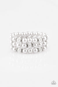 Undeniably Dapper Silver Pearl Bracelet