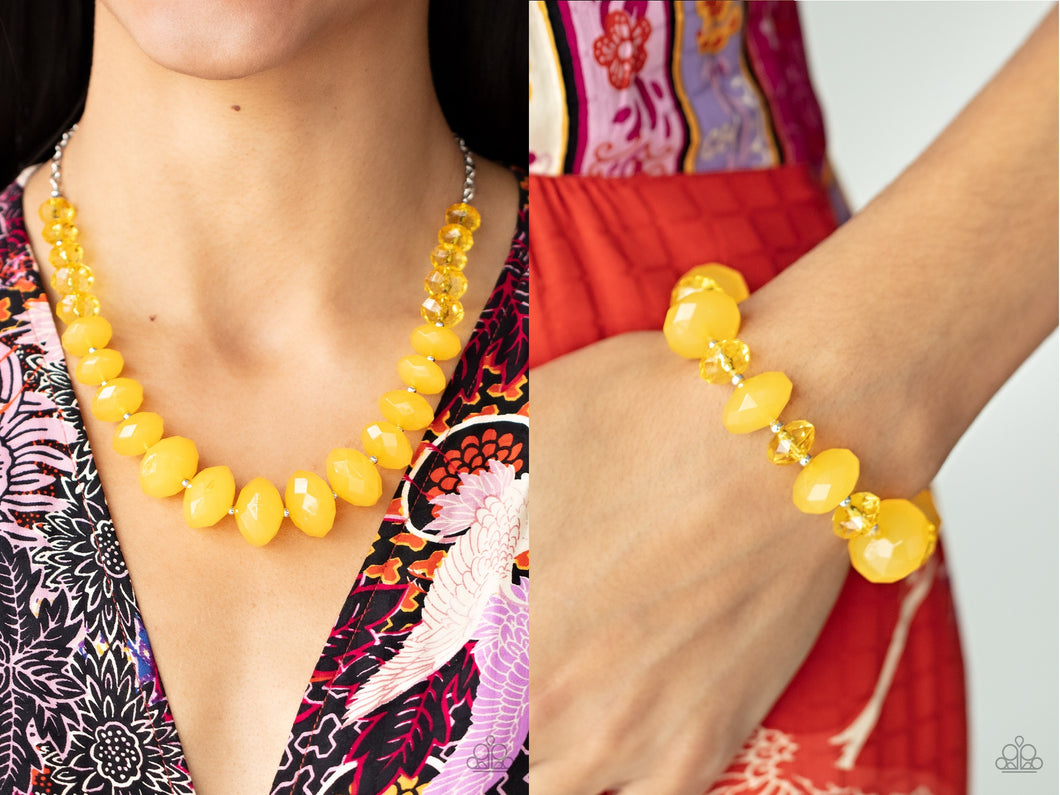 CUSTOM YELLOW CRYSTAL SET