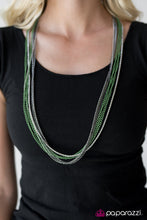Cargar imagen en el visor de la galería, Colorful Calamity Green Necklace
