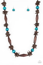 Load image into Gallery viewer, Cozumel Coast Black/ Blue Necklace
