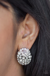 Daring Dazzle White Earring