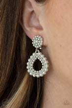 Cargar imagen en el visor de la galería, Discerning Droplets White ClipOn Earring
