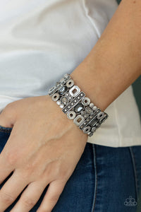 Dynamically Diverse Silver Bracelet