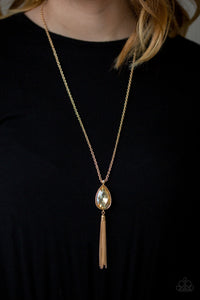 Elite Shine Gold/ Pink Necklace