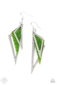 Evolutionary Edge Green Earring