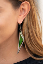 Load image into Gallery viewer, Evolutionary Edge Green Earring
