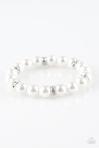 Exquisitely Elite White Pearl Bracelet