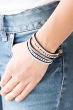 Load image into Gallery viewer, Fashion Fiend Green/ Purple/ White Bracelet
