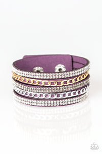 Fashion Fiend Green/ Purple/ White Bracelet