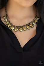 Load image into Gallery viewer, FEARLESS is More Brass/ Silver Necklace
