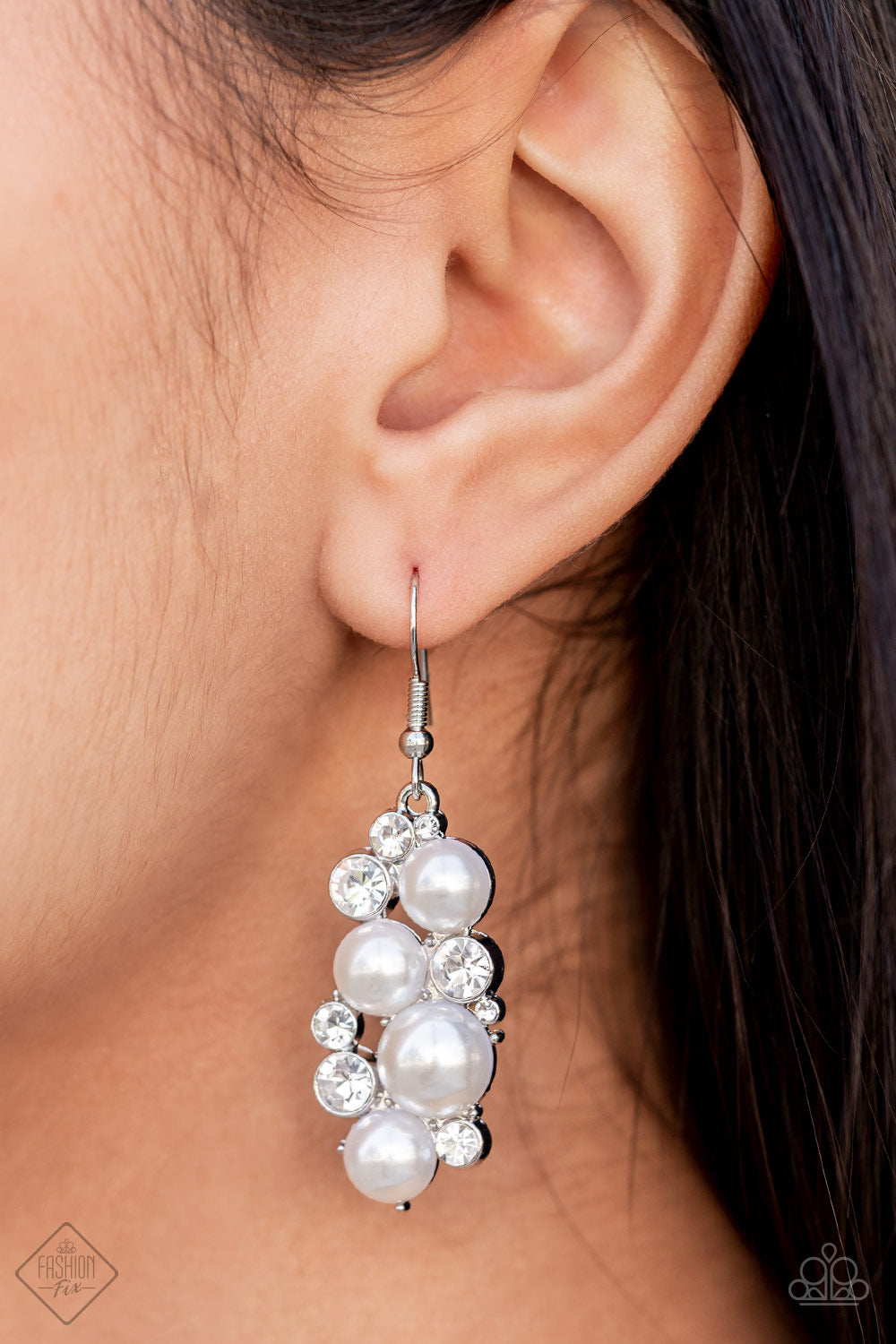 Fond of Baubles White Pearl Earrings