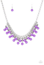 Load image into Gallery viewer, Friday Night Fringe Purple Necklace
