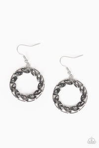 Global Glow Silver/ White Earring