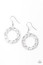 Load image into Gallery viewer, Global Glow Silver/ White Earring
