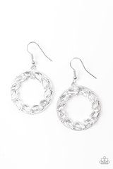 Global Glow Silver/ White Earring