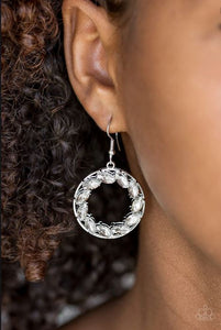 Global Glow Silver/ White Earring