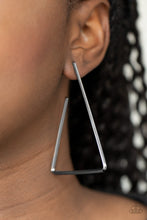 Load image into Gallery viewer, Go Ahead and TRI black Hoop Earring
