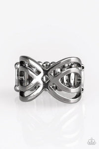 Infinite Fashion Black Ring