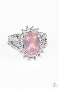 Iridescently Illuminated Pink Ring