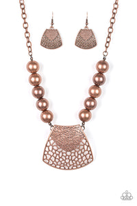 Large and In Charge Copper Necklace