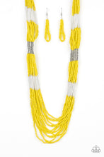 Load image into Gallery viewer, Let It BEAD Purple/ Yellow Necklace
