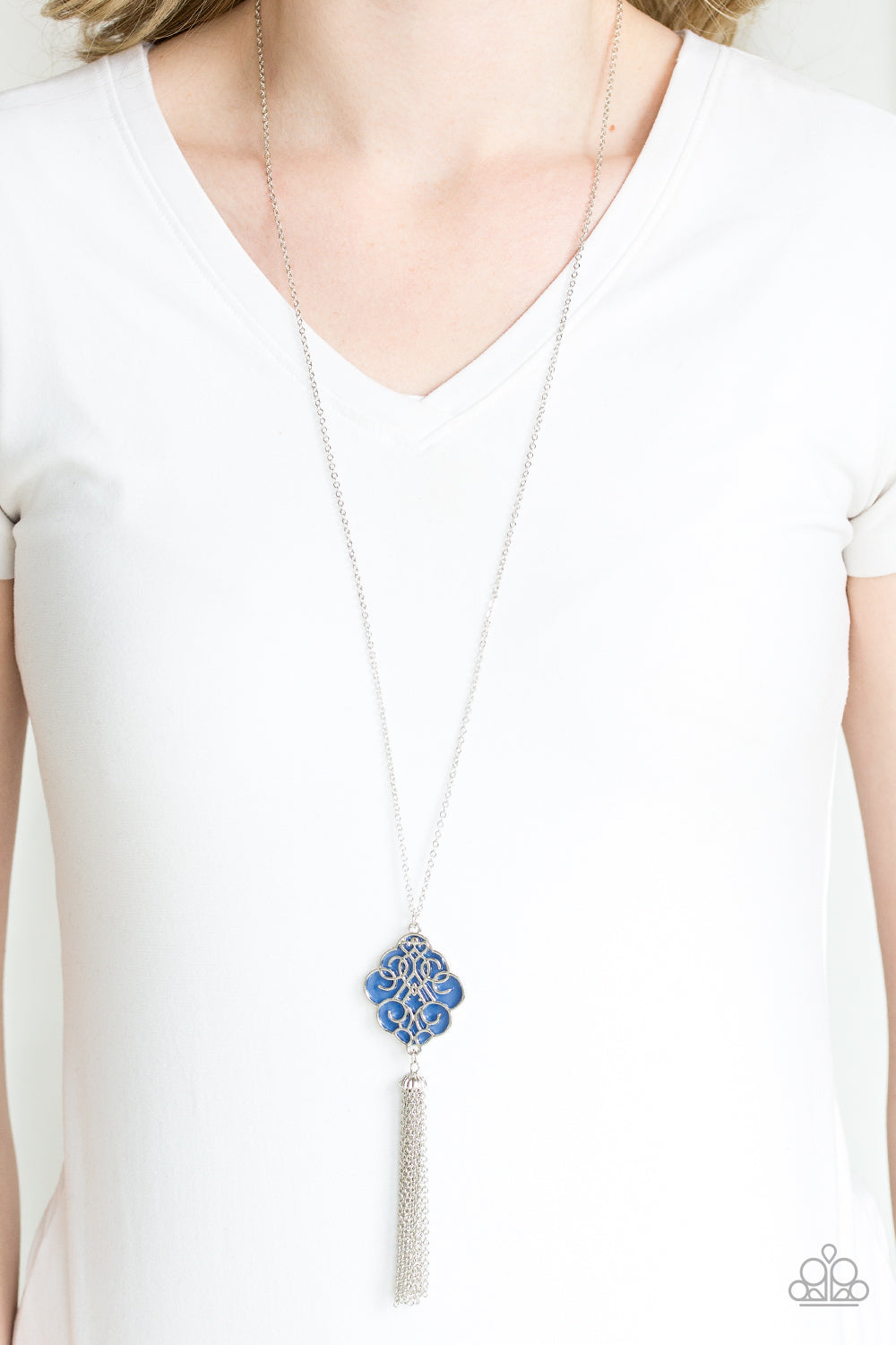 Malibu Mandala Blue Necklace