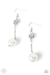 Nautical Nostalgia White Pearl Earrings