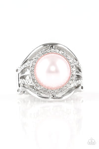 Pampered In Pearls Pink Ring