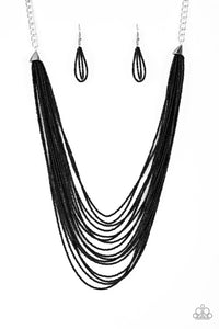 Peacefully Pacific Black Necklace