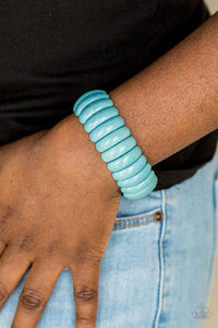 Peacefully Primal Blue/ White Bracelet