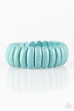 Load image into Gallery viewer, Peacefully Primal Blue/ White Bracelet
