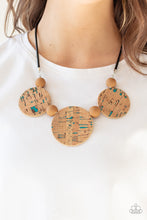 Load image into Gallery viewer, Pop The Cork Blue Necklace
