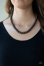 Load image into Gallery viewer, Posh Boss Black/White Pearl Necklace
