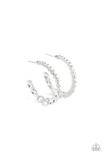 Load image into Gallery viewer, Prime Time Princess White Hoop Earring
