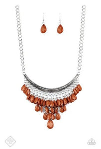 Rio Rainfall Brown Necklace