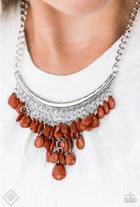 Rio Rainfall Brown Necklace