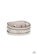 Load image into Gallery viewer, Rollin In Rhinestones Pink/ Silver/ White Bracelet
