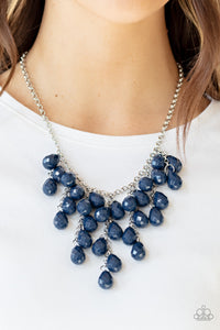 Serenely Scattered Blue Necklace