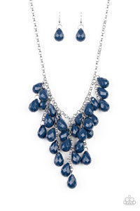 Serenely Scattered Blue Necklace