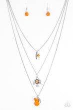 Load image into Gallery viewer, Soar With The Eagles Orange Necklace
