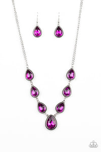 Socialite Social Gold/ Pink Necklace