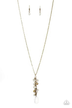 Load image into Gallery viewer, Teardrop Serenity Brass Necklace
