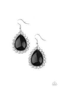 Teardrop Trendsetter Black Earring