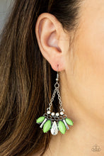 Load image into Gallery viewer, Terra Tribe Green/ Yellow Earring
