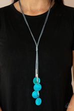 Load image into Gallery viewer, Tidal Tassels Blue Necklace
