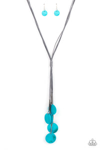 Tidal Tassels Blue Necklace