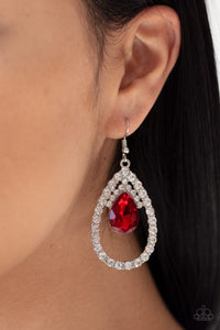 Trendsetting Twinkle Red Earring